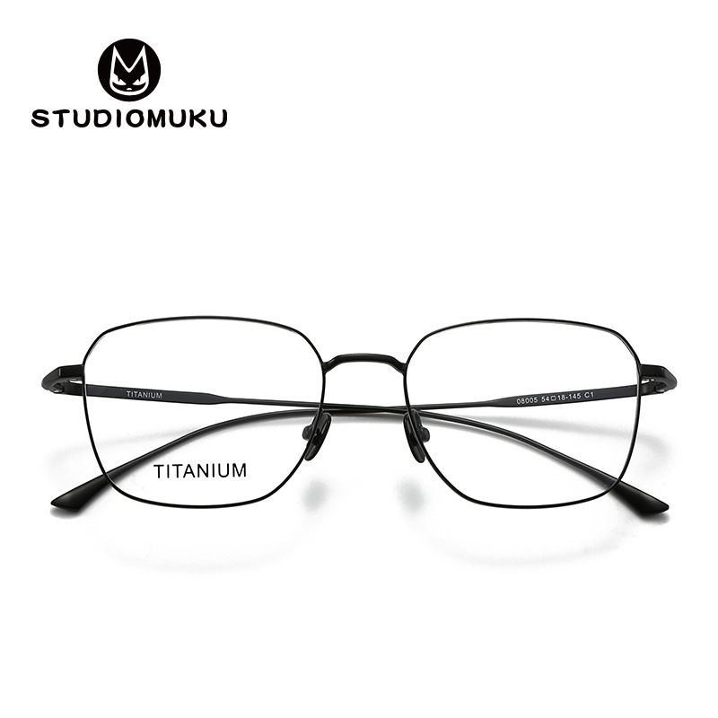 STUDIOMUKU gafas de madera cool marco de gafas de alta belleza cool marco de gafas de titanio puro