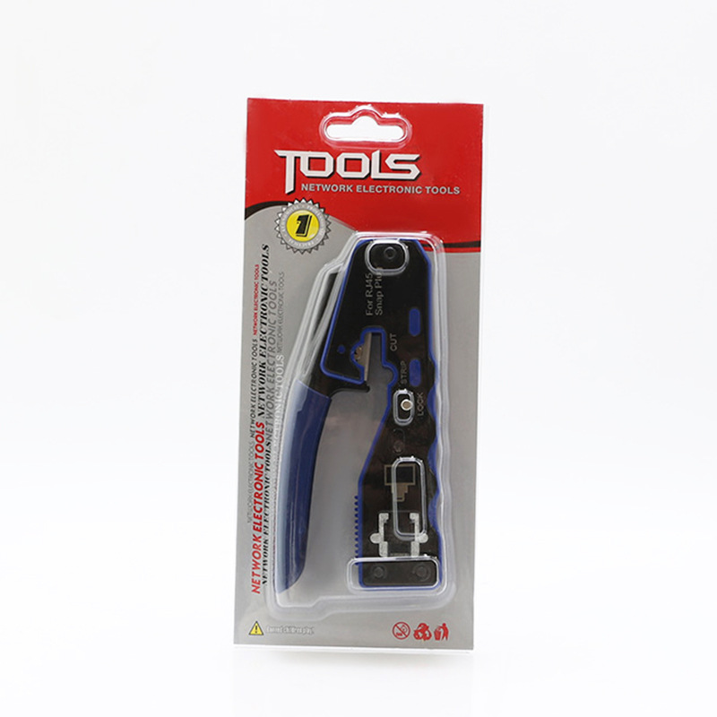 8P alicates de malla especial de cabeza de cristal de orificio pasante alicates de malla de orificio pasante de alta gama de mano multifuncionales alicates de crimpado de cabeza de cristal