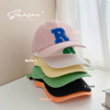 children letter Trend Hat Thin section girl Cap lovely Versatile children Baseball Hat leisure time