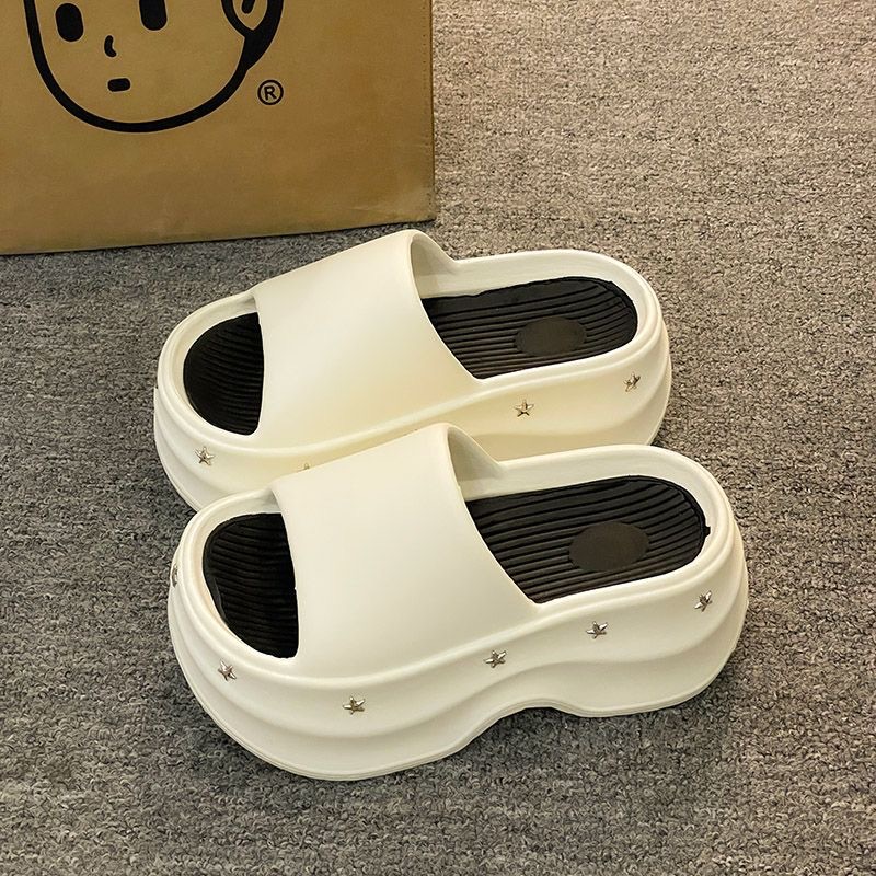 Women's Thick-soled Slippers 2025 New Spring/summer Slip-on Anti-slip Platform Outdoor Wear Beach Sandals For Women_vogvips.com