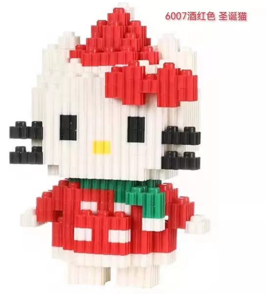 6007 Burgundy Christmas Cat