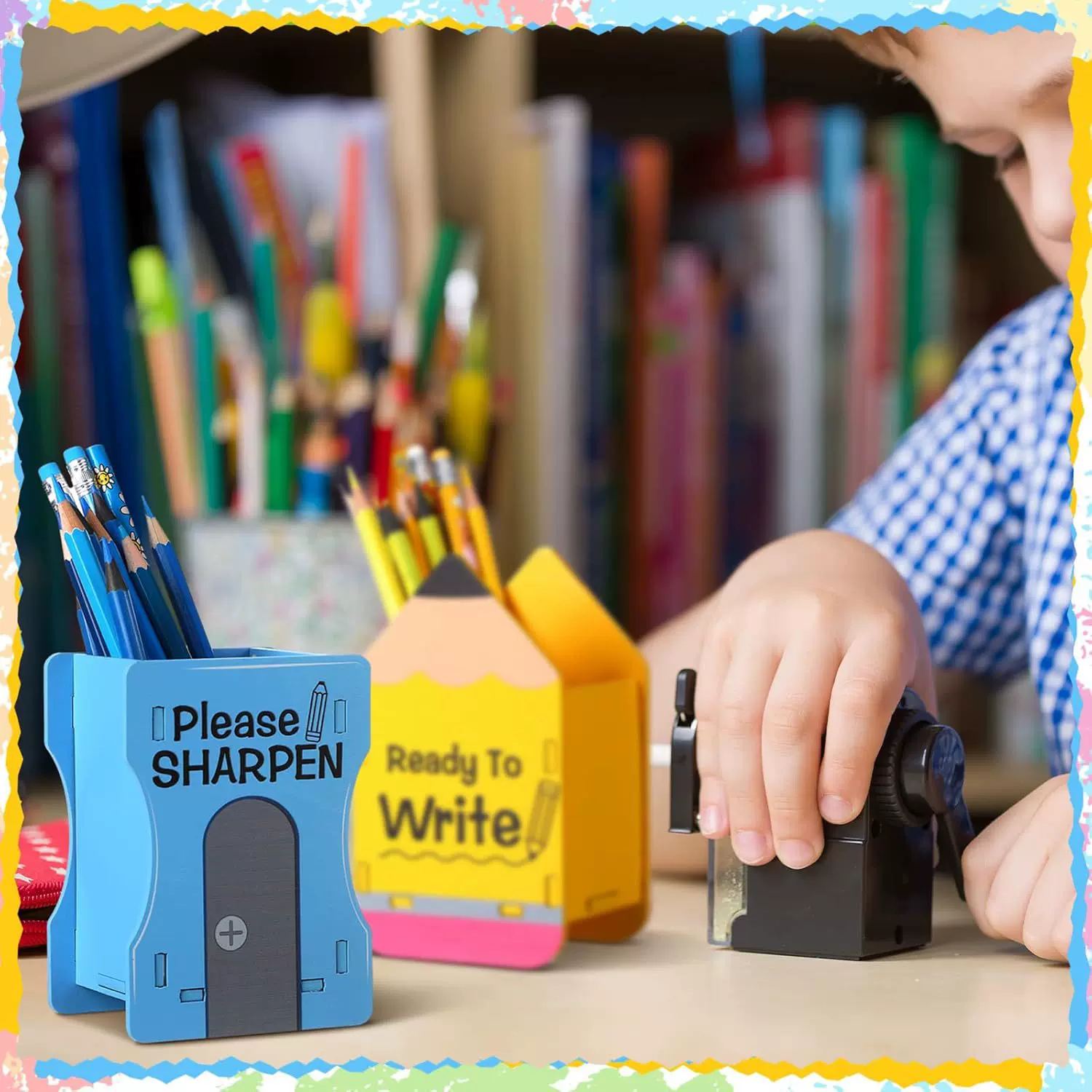 木质笔筒盒铅笔形状笔筒学生文具盒办公室桌面摆件装饰实木铅笔盒