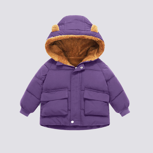 Children's warm short down jacket for men and women