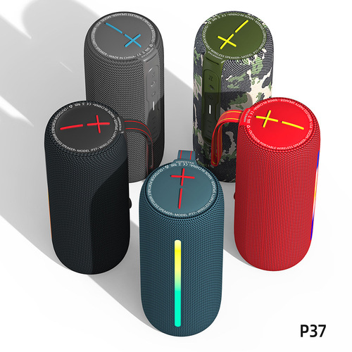 HOPESTAR P37 outdoor portable Bluetooth speaker wireless cycling waterproof RBG light subwoofer dual speakers