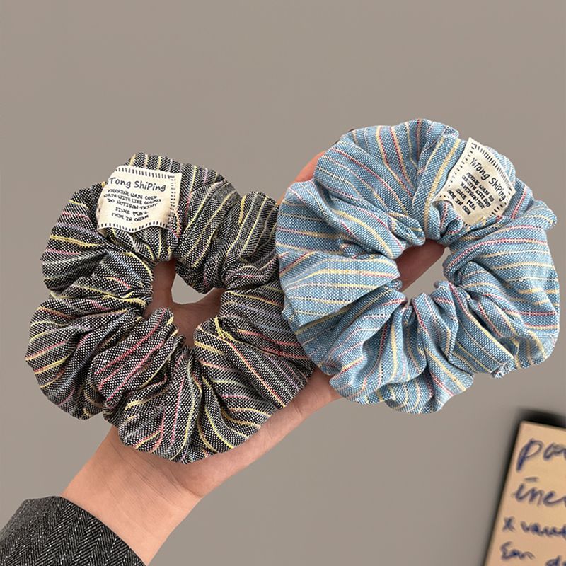 Sensación de la muchacha colorida banda de cabello intestino grueso de alta elasticidad duradera cuerda de cabello lindo cabeza de bola de goma red tocado rojo