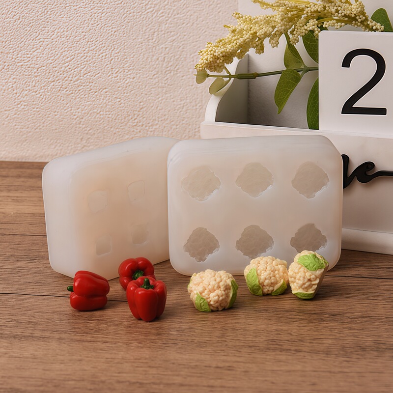 蔬菜系列翻糖滴胶石膏diy辣椒花菜烘焙模具|undefined