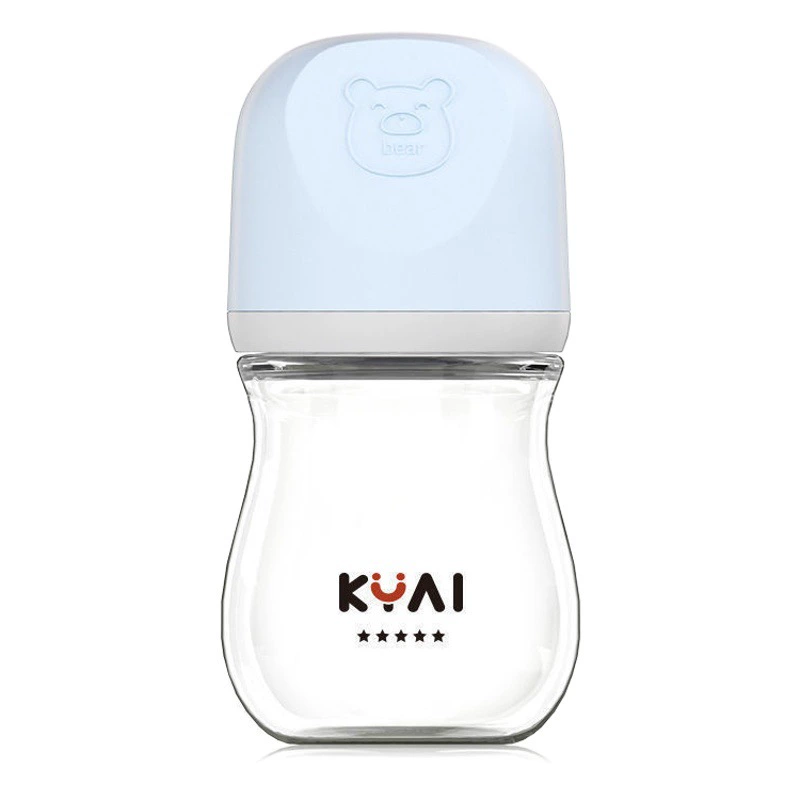 Kang Inai новорожденный ширококалиберная стеклянная бутылка утолщенная детская бутылочка против метеоризма