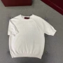春夏短袖镂空圆领针织衫