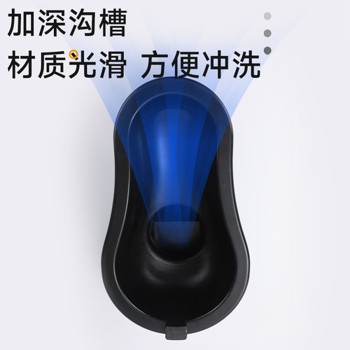 Wholesale temporary toilets for decoration, plastic squat toilets, urinals, non-disposable plastic construction site simple toilets