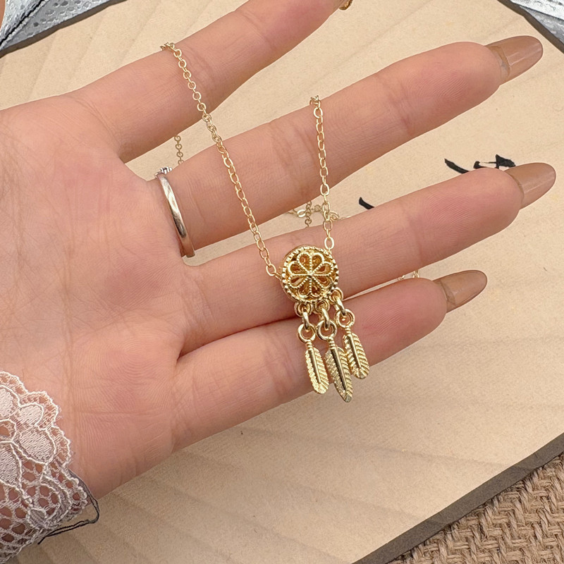 Dreamcatcher, collar coreano de plumas, diseño de moda, versátil, Día de San Valentín para mamá