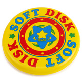 Мягкое мультяшное дорожное поролоновое фрисби из пены, принт, 20см, раннее развитие