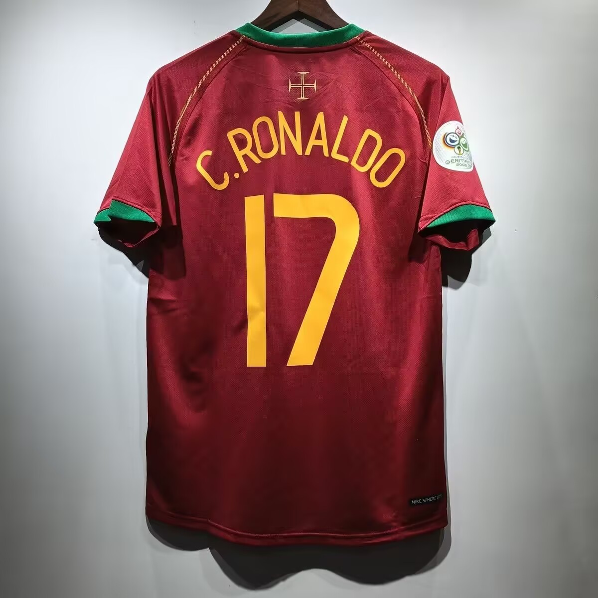 Nike x Portugal Retro 2006 Home Ronaldo #17 Jersey Maroon