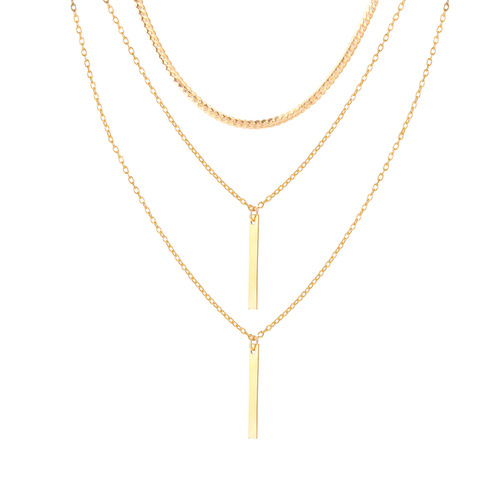 European and American Retro New Light Luxury Niche Set Necklace Simple and Elegant Fashionable Women's Single-Strand Necklace Series