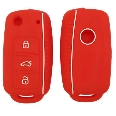 key covers, Static Rod/Key Bag - red-with-white-lines