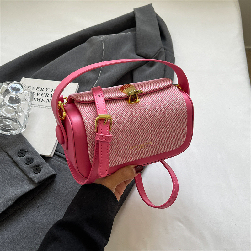 Bolso de mano de moda para mujer Bolso cuadrado pequeño de todo fósforo de moda coreana 2024 Bolso de mensajero casual de sentido simple y avanzado de nicho