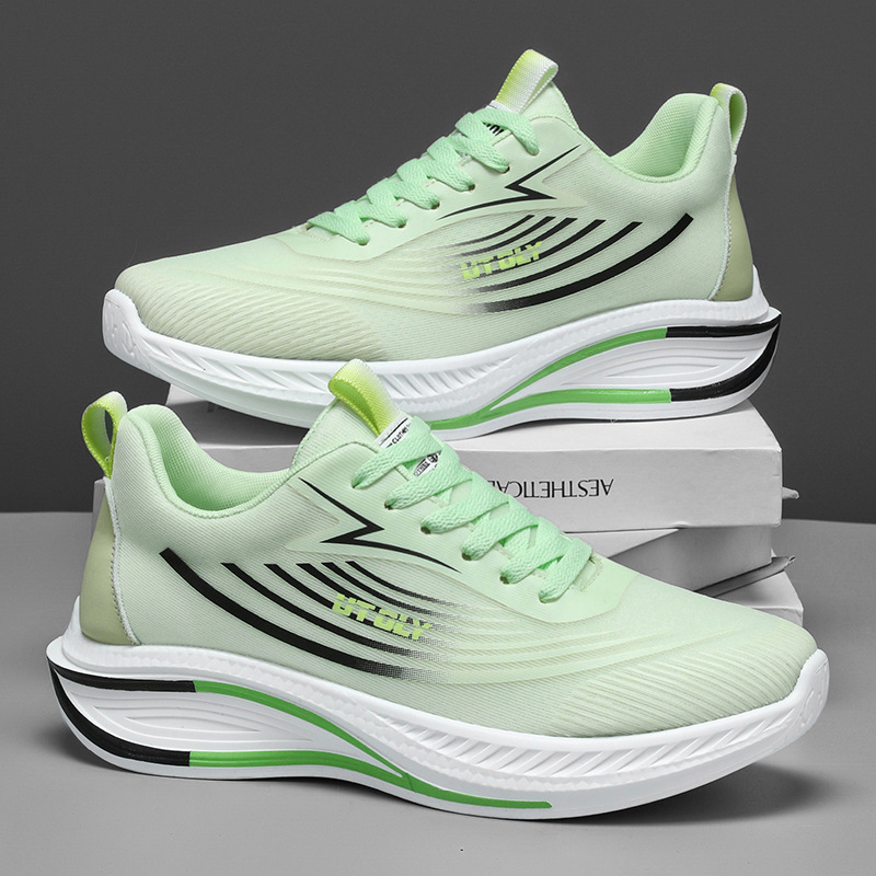 2025 primavera y verano nuevos zapatos deportivos casuales zapatos de malla para correr para jóvenes transpirables