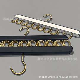 20挂钩吊带衣架挂防滑无痕省空间皮带钩挂服装店丝巾挂晾衣架实木