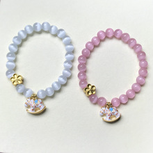 本命年生肖马粉猫眼石手串女高级感精致百搭高颜值手链送女友礼物