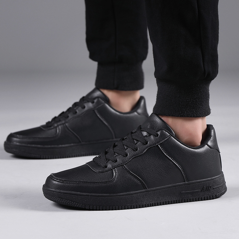 Große, grenzüberschreitende Frühlings- und Herbst-Neue kleine weiße Schuhe für Männer und Frauen, Freizeitsportler, wollen einfarbige Turnschuhe, Lederschuhe im Großhandel_voghion.com