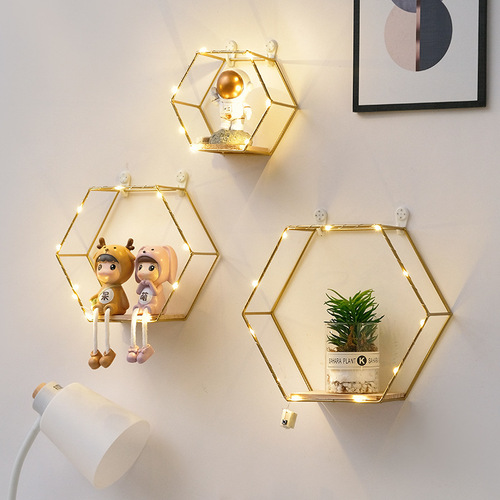 Wall-Mounted Shelf without Drilling, Bedroom Wall Decor, Creative Restaurant Milk Tea Wall Decor, Room Storage Arrangement