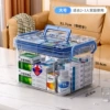 Large two layers-transparent blue [suitable for 2-3 people/about 30 boxes of medicine]