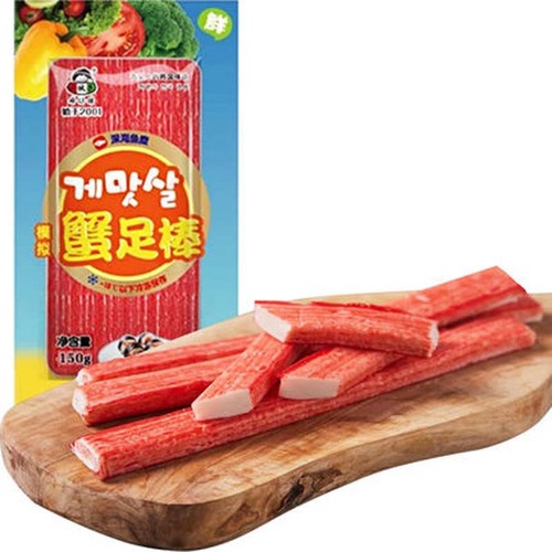 Young man's ready-to-eat crab sticks, Korean crab foot sticks, sushi hot pot ingredients, hand-shred crab sticks, crab flavor sticks, seafood snacks
