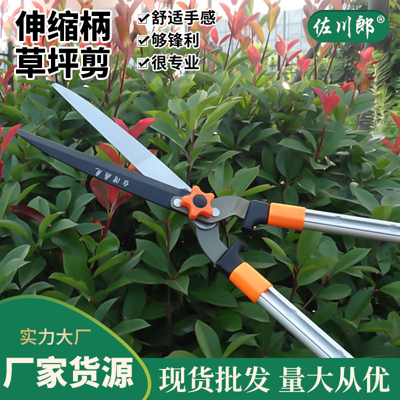 厂家批发铝合金伸缩柄园林草坪剪 冬青剪 园艺整枝剪 修枝剪 花剪