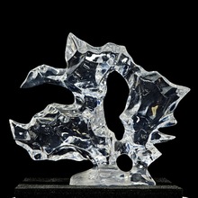 晶透明雕塑轻奢摆件酒店玄关客厅装饰树脂太湖石样板间售楼处