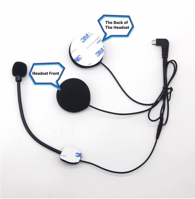 Cross-border accessories, in-stock at the factory, S6 helmet Bluetooth headset accessory kit, complete set of headset cables