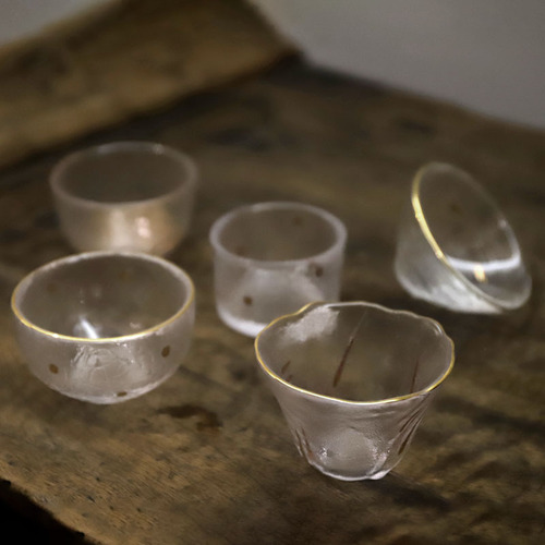 Glass tea cup, glass tea cup, thickened tea cup, scent cup, gift Kung Fu tea set, master cup set wholesale