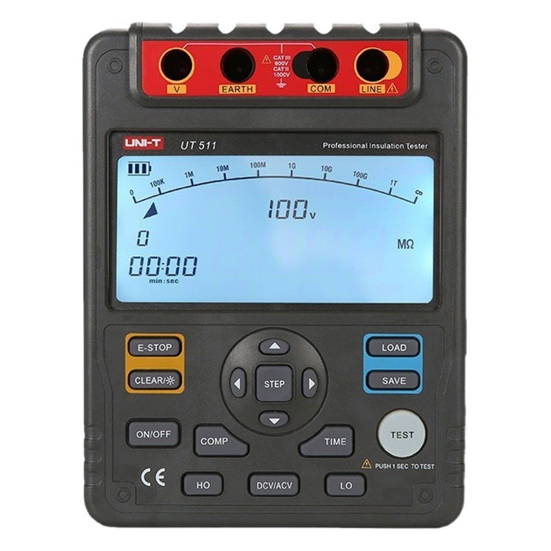Uleid UT511/UT512/UT513A высоковольтный тестер сопротивления изоляции цифровой меггерный стол для встряхивания изоляции