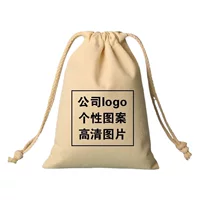 В наличии хлопок и лен холст шнурок мешок Drawstring счастливый мешок всякой всячины подарок печать логотип рекламная сумка хранения шнурок