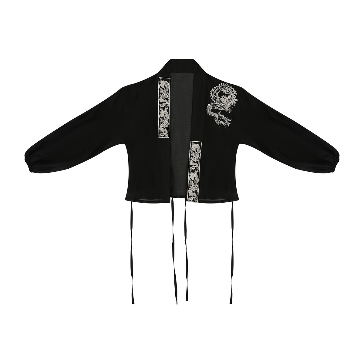 Diseño original Longyan estilo chino mejorado Han elemento chaqueta de mujer caballo caballo vestido conjunto 8779 image 8