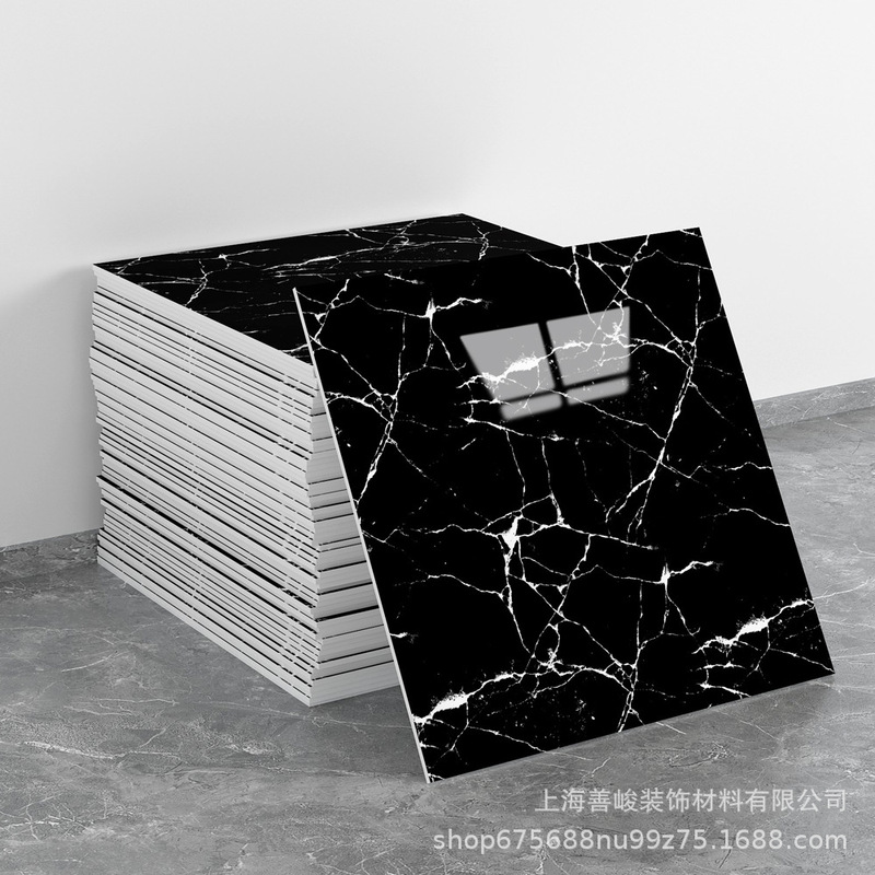跨境出口批发30*30cm 仿瓷砖大理石纹自粘墙壁纸护墙板铝塑板贴纸|undefined