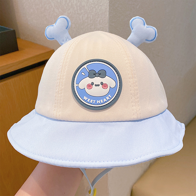 Bonito panda sombrero de dibujos animados 2025 nuevo bebé sombrero pescador sombrero de verano para niños niñas sombrero de sombrero de protección solar