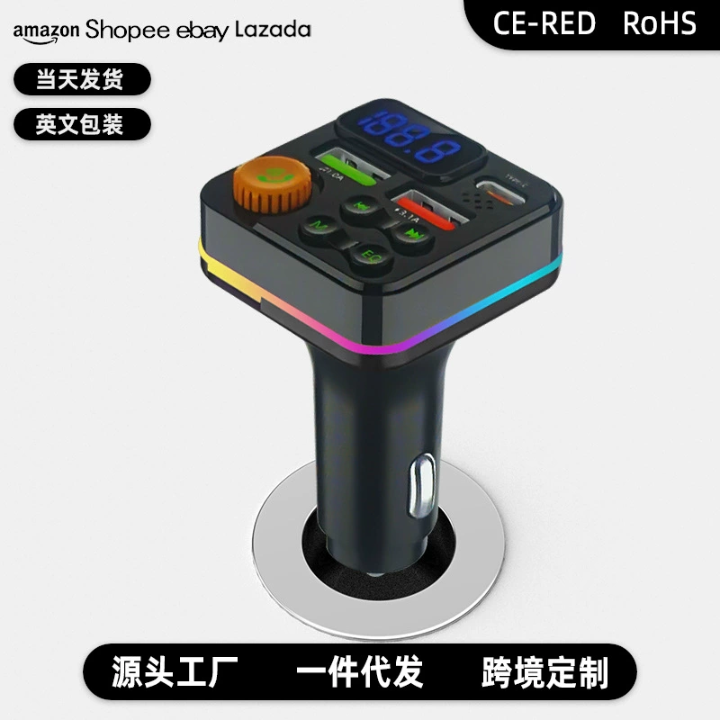 Частная модель Q22 автомобильное зарядное устройство Bluetooth MP3-плеер автомобильный прикуриватель Автомобильный цифровой дисплей PD быстрая зарядка автомобильное зарядное устройство оптом