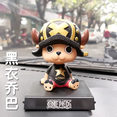 Car ornaments Bobblehead Dolls, Car Interior - -shaking-his-head-black-chopper