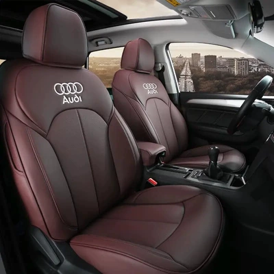 Suitable for Audi: Modelə uyğun (Original) oturacaq örtükləri - brown-standard-version-five-seats-nappa-leather-fully-surrounded-front-and-rear-rows