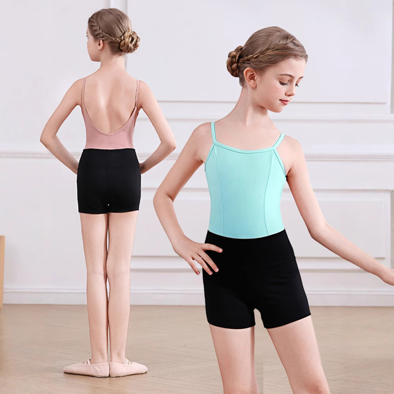 Children's Dance Shorts Three-point Pants Girls' High Waist Practice Boxers Children's Ballet Black Dancing Pants
