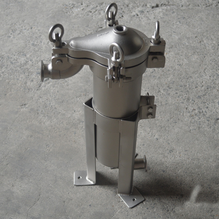 顶入式铸造龟背式单袋过滤器工业WF-1P2S单袋式分离设备滤袋滤芯