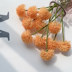 Dandelion ball branch accessories artificial flowers fake green plants wholesale wedding celebration decoration crafts YC1089