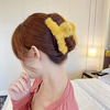 Demi-season plush hairgrip, high advanced crab pin, hair accessory, hairpins, shark, high-quality style