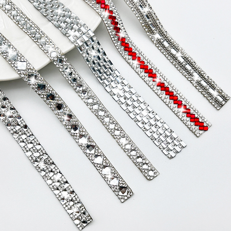 Fabricantes de vidrio caliente de diamante de agua pegamento de volta diamante de agua diamante de joyería diamante larga DIY accesorios de ropa diamante