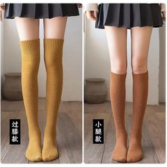 Over-the-knee terry socks, autumn and winter velvet thickened stockings, warm thigh stockings, winter terry high socks, over the knees