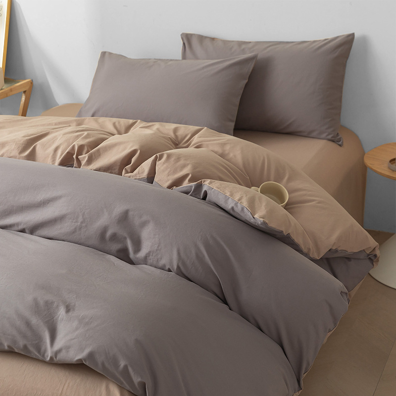 Cama de cuatro piezas de algodón 2025, nueva sábanas de lujo ligera y de alta calidad, colcha de cama de tres piezas, cama de gazo