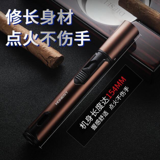 Windproof Spray Gun Igniter, Inflatable Direct Blue Flame Moxibustion Cigar Home Creative High-Temperature Outdoor BBQ Igniter