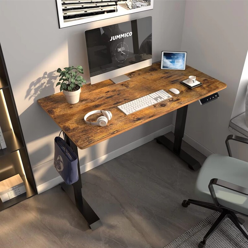 Height-Adjustable Computer Desk with Motor, Electric Ergonomic Adjustable Standing Desk for Study Room and Bedroom Height-Adjustable Computer Desk with Motor, Electric Ergonomic Adjustable Standing Desk for Study Room and Bedroom