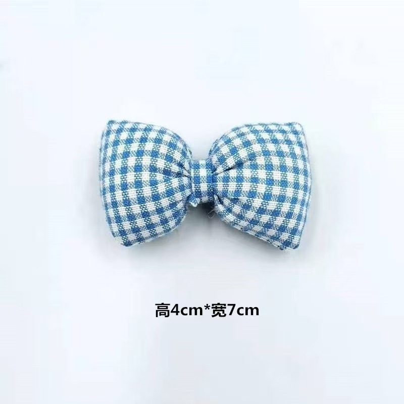 子供用ヘアバンドジュエリー diy 手作り素材生地綿充填チェック柄リボンアクセサリー衣類靴靴下アクセサリー|undefined
