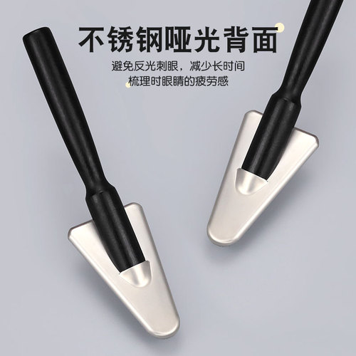 Hartri pet triangle needle comb face comb beauty cat dog Teddy details wood steel comb face comb factory