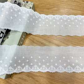小满花棉布刺绣蕾丝 女装服饰洛丽塔花边辅料 IDY手工童装条码